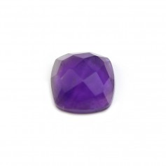 Amethyst cabochon squares faceted 10mm x 1pc