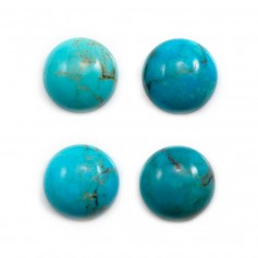 Natural Turquoise Cabochon, in round shape 16mm x 1pc