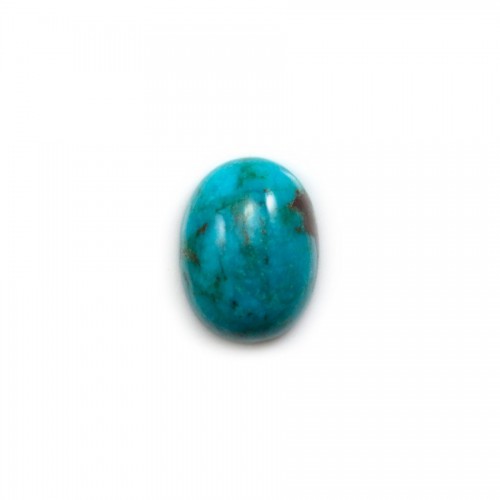 Cabochon de turquoise de forme ovale, 12x16mm x 1pc