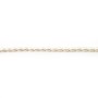 Light grey oval freshwater pearls on thread 4-5mm x 40cm