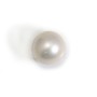 Perle de culture d'eau douce blanche ronde 12.5-13mm x 1pc