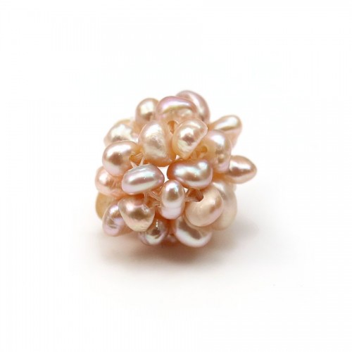 Pearl of purple color in freshwater pearls, in size of 13-14mm x 1pc