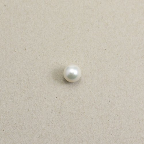 Perle de culture d'eau douce white ronde 12-12.5mm x 1pc
