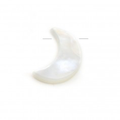Lua Branca Mãe de Pérola 7x11mm x 1pc