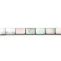 Grey mother of pearl rectangle shape 13x18mm x 4pcs