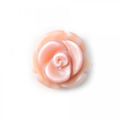 Madreperla a forma di rosa 8mm x 1pc