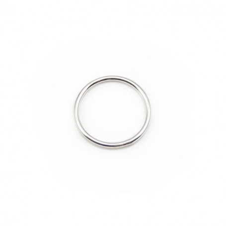 Silver 925 Welded Round Rings 10mm in bag 