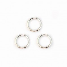 Offene Ringe aus 925er Silber 7x0,9mm x 10St