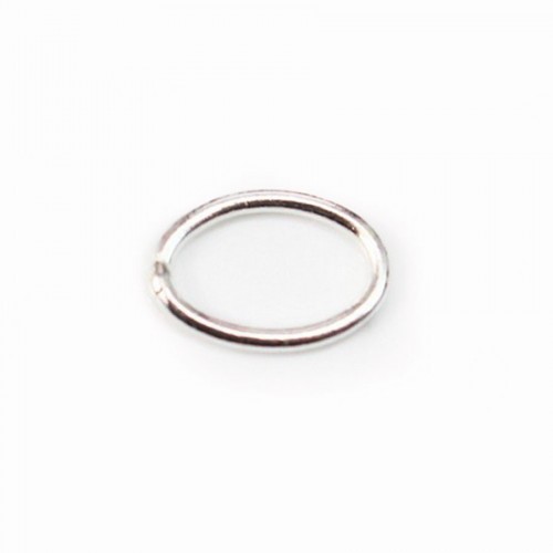 Geschlossene ovale Ringe aus 925er Silber 6x8mm x 4St