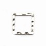 Silver 925 Welded SQUARE Rings 14.30mm in bag x2PCS 