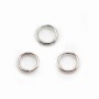 925 Silver, Double jump rings, 7x0.7mm x 10 pcs