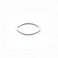 Geschlossene ovale Ringe aus 925er Silber 7x13mm x 4St