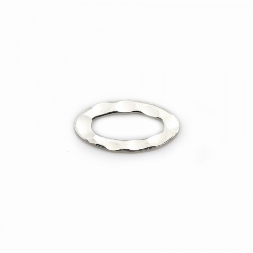 Hammerblow Rings Oval Silver 925 7*13mm x 4pcs