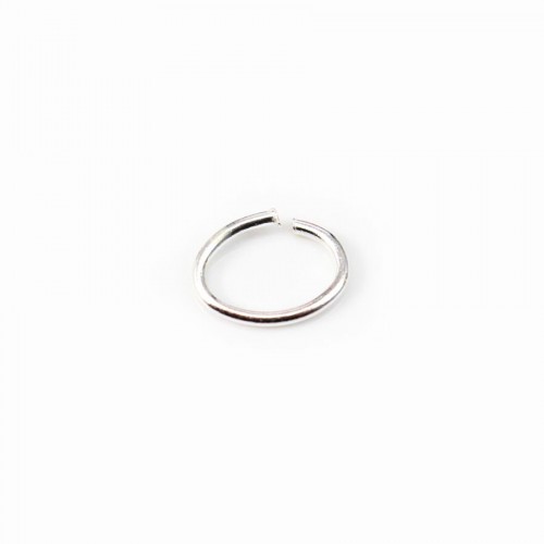 925 Sterling Silver, Oval-shape Rings, 6*8mm x 4pcs