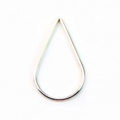 Silver 925 drop-shaped closed rings 15x25mm x 1pc