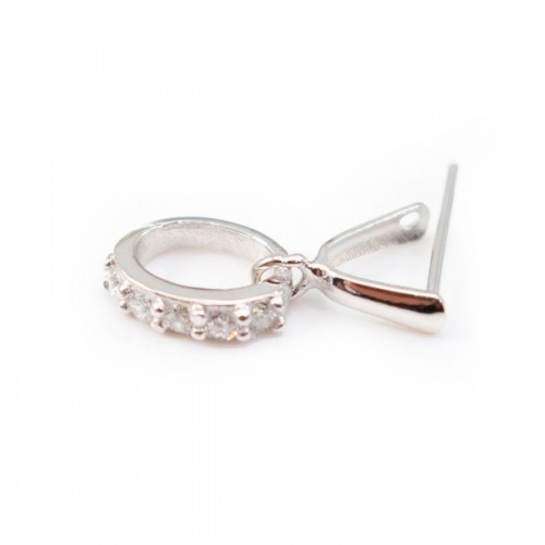 Arch Bail with a ring, Silver 925 5*6mm X 1 pcs 