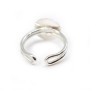 Sterling Silver 925 Simple Ring round Adjustable12 mm x 1pc