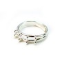 925 sterling silver flexible ring with 8 loops x 1pc