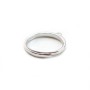 Rhodium 925 silver adjustable ring mounting x 1pc