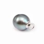 Bélière pour perles semi-percées, Argent 925, 4mm x 4 pcs