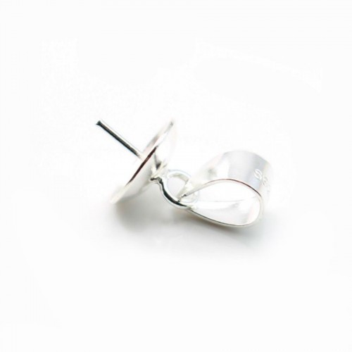 Ciondolo per perle semi-forate, argento 925, 14 mmx 1 pezzo
