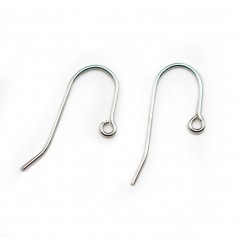925 sterling silver earwires 9x22mm x 4pcs