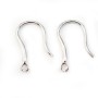 Ear wire thick back, 925 Streling silver x 2pcs