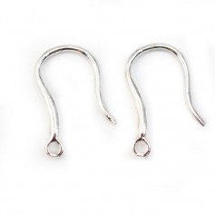 925 silver ear hooks with 16mm ring x 2pcs