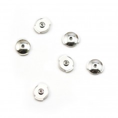 Pushers in 925 silver, with Alpa system, 8mm x 2pcs
