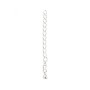 925 sterling silver extension chain with drop 5cm x 2pcs
