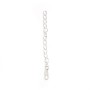 925 sterling silver extension chain with tag 4cm x 2pcs