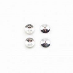 925 sterling silver "cup" finding 3mm x 20pcs