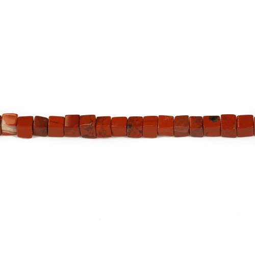 Roter Jaspis, würfelförmig 4mm x 40cm