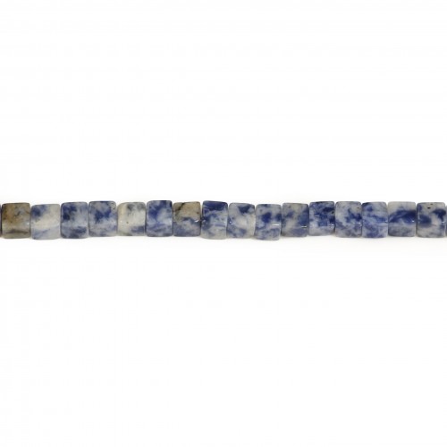 Blaufleckenjaspis, würfelförmig, 4mm x 40cm