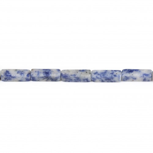 Blauer Fleck Jaspis, rechteckig 4x13mm x 40cm