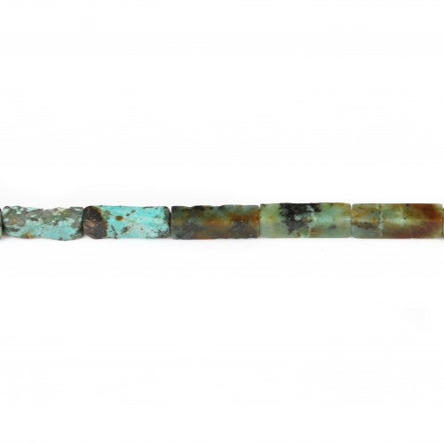 African turquoise, in the shape of rectangle 4x13mm x 40cm
