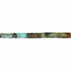 Turquesa africana, forma rectangular 4x13mm x 40cm