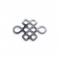 925 sterling silver chinese knot spacer 10x15mm x 2pcs