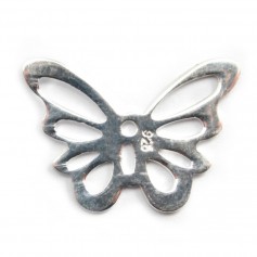 Schmetterlingsförmige Zwischenlage aus 925er Silber 13x18mm x 1Stk