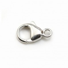Lobster 7x13mm, sterling silver 925 x 1pc