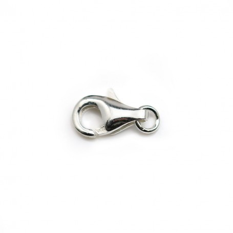 Lobster clasp, 925 sterling silver 9mm x 1 piece 