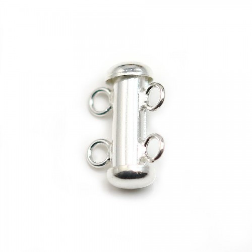 925 sterling silver 2 strands magneticn tube clasp 15mm X 1 pc 