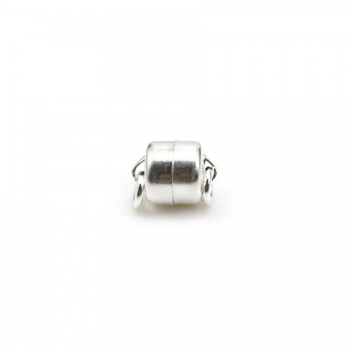 Chiusura magnetica da 5,5 mm con anelli in argento 925 x 1 pezzo