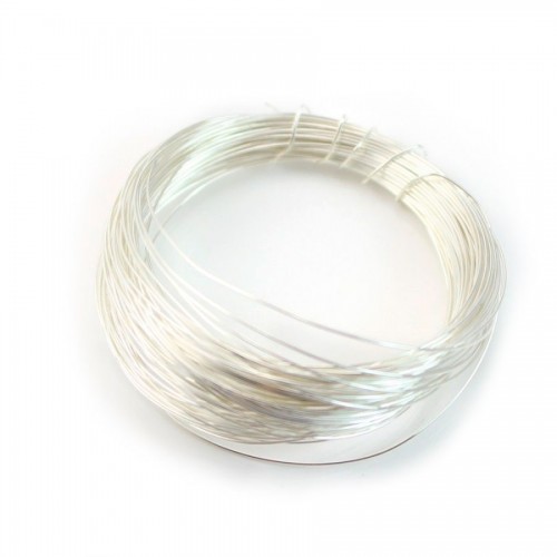 Sterling Silver 925 hard wire 0.4mm x 1m
