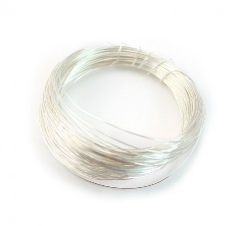Sterling Silver 925 hard wire 0.4mm x 1m