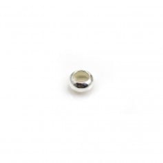 925 silver spacer, round shape, size 2*4mm x 10pcs