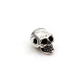 925 silver & cz skull x 1pc