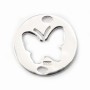 Sterling Silver 925 Spacer butterfly 15mm x 1pc
