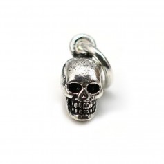 Charm in shape of skull, in 925 silver, in size of 5 * 11mm x 1pc