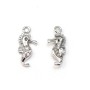 925 silver & zirconium charm, in the shape of a hippocampus, measuring 5 * 12mm x 1pc
